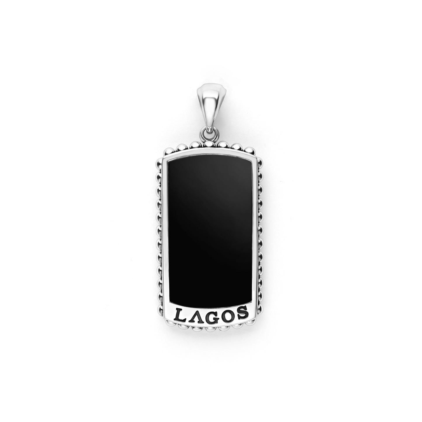 Lagos Black Agate Ttag Amulet