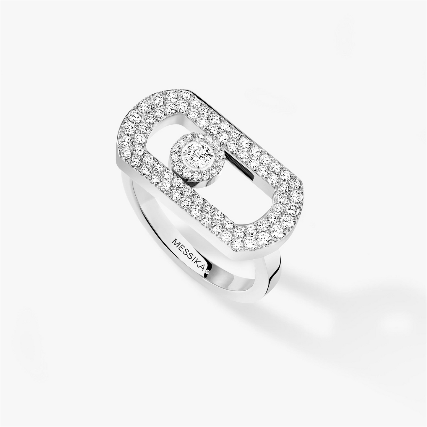 Messika So Move Pave White Gold Ring