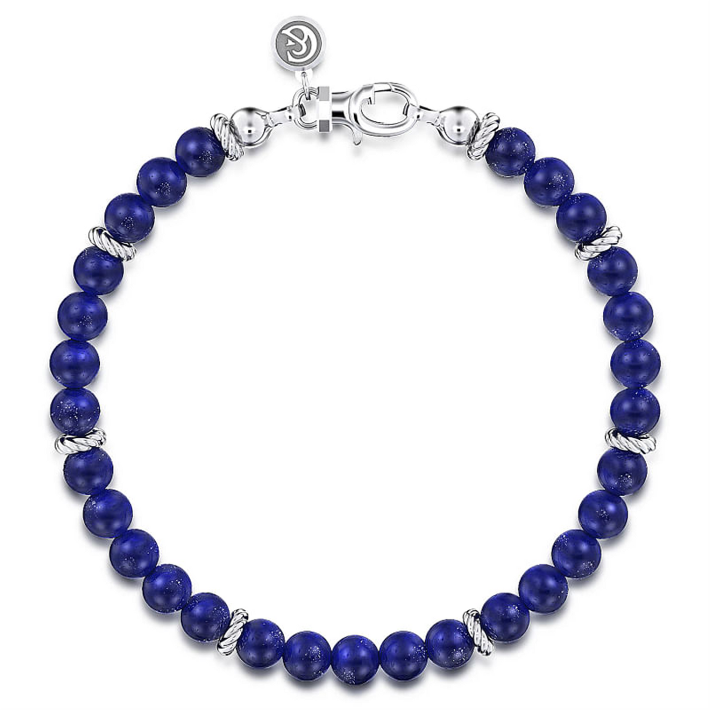Gabriel & Co. Sterling Silver & Lapis Beaded Bracelet - style #TBM2086SVJLP