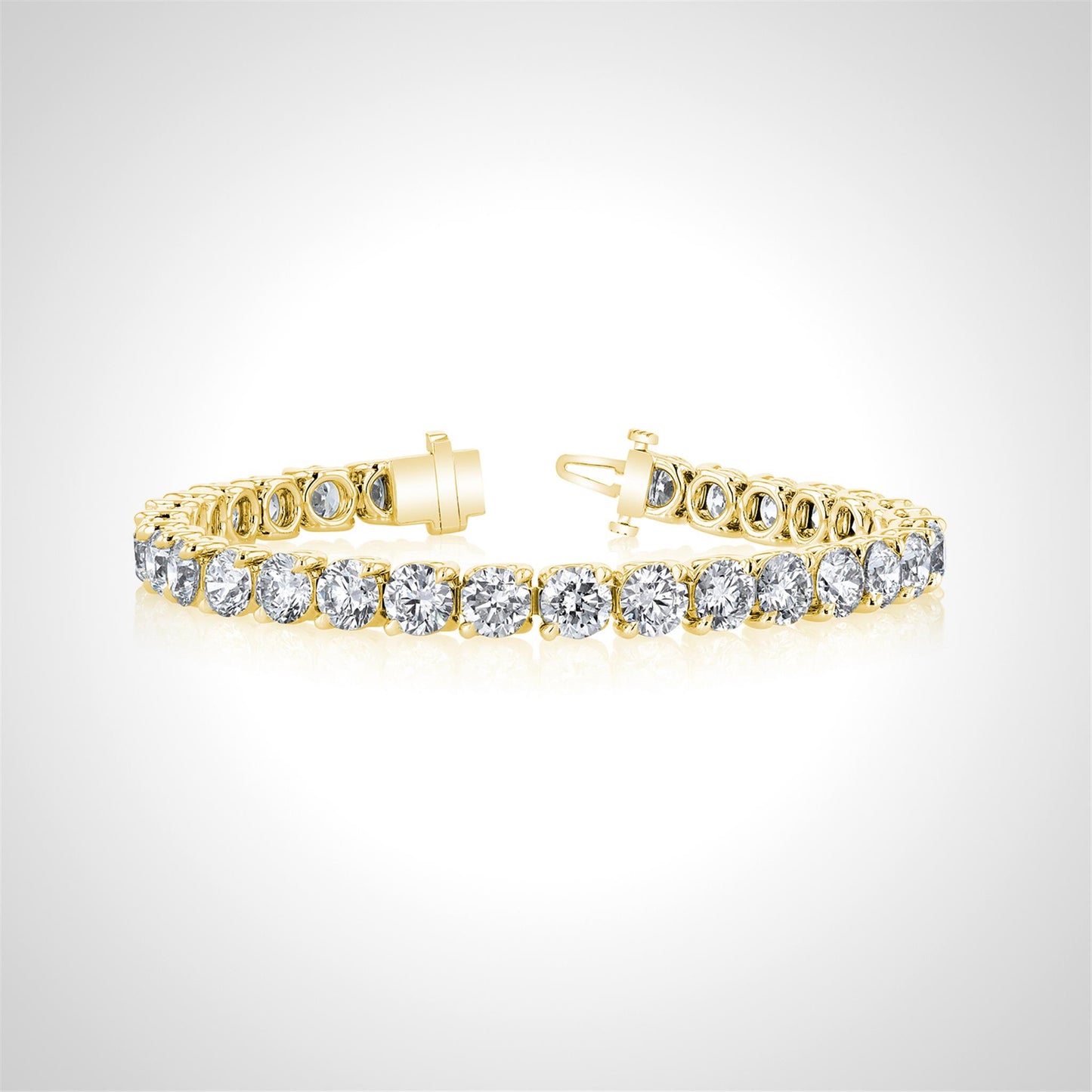 Couture Buttercup Diamond Tennis Bracelet in 18k Gold & 4ct Diamonds
