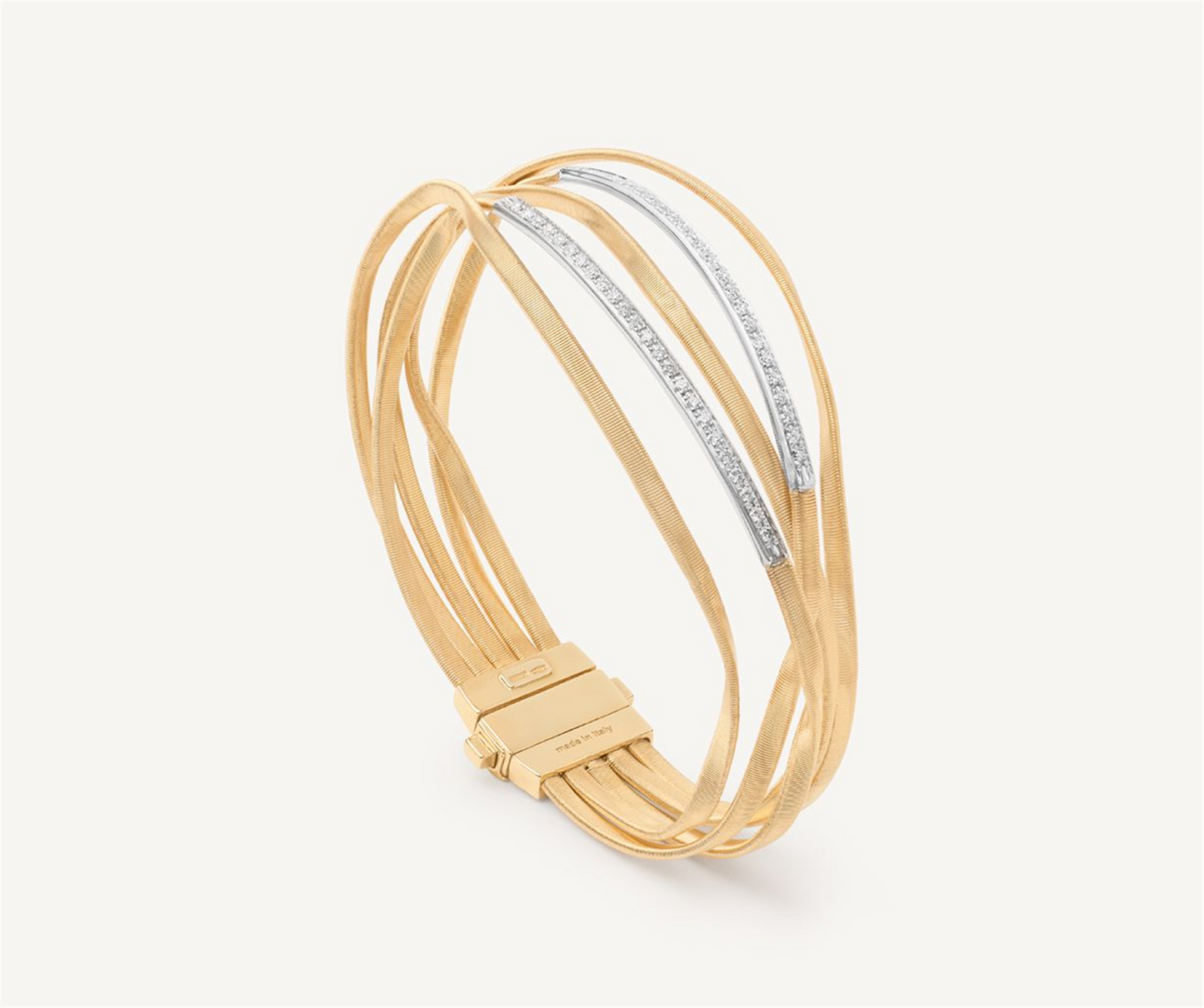 Marco Bicego Marrakech Hand Twisted Diamond Multi Strand Bracelet