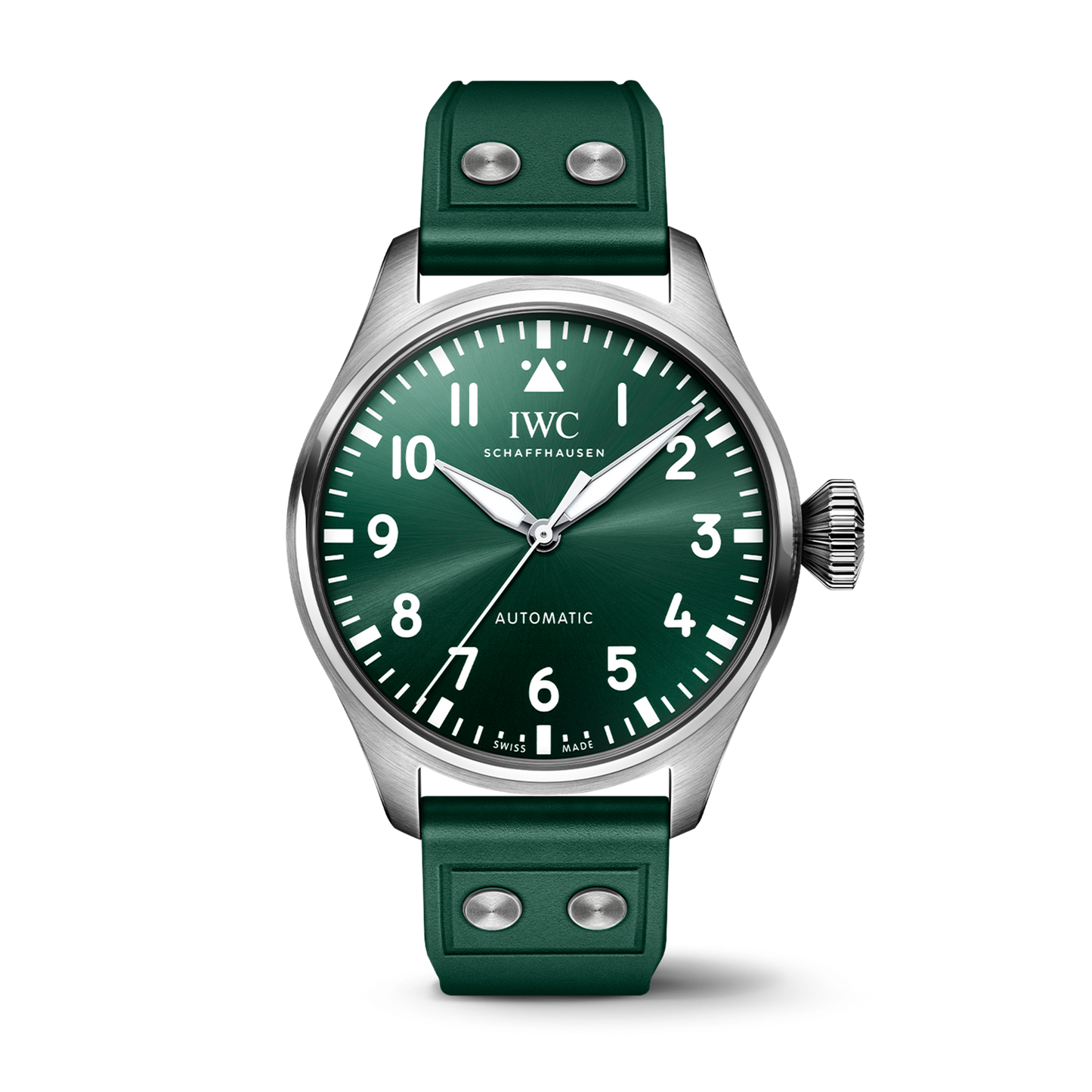 IWC Shaffhausen Big Pilot's Watch 43mm w/ Green Dial & Rubber Strap