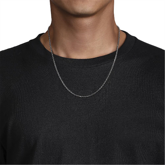 Gabriel & Co. 925 Sterling Silver Men's Link Chain Necklace - style #NKM7009-22SVJJJ