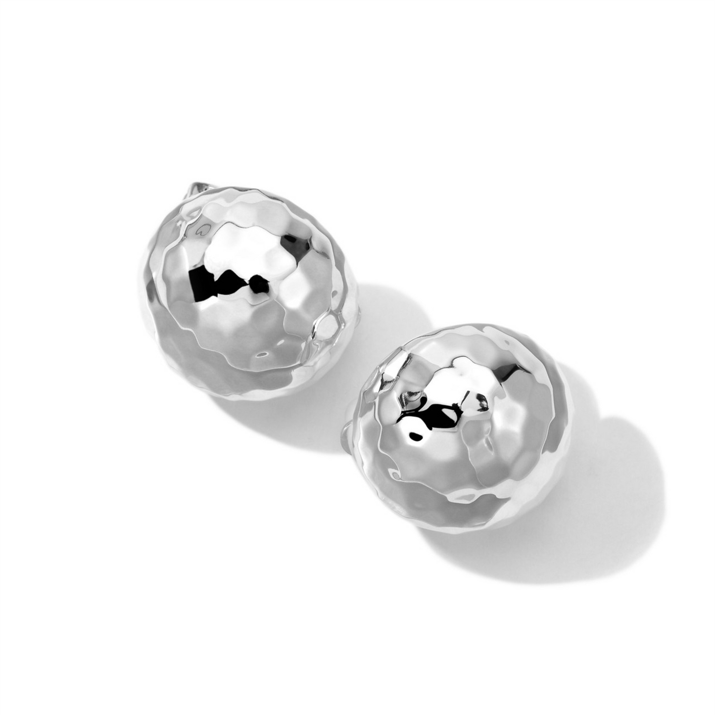Ippolita Pinball Clip Earrings in Sterling Silver