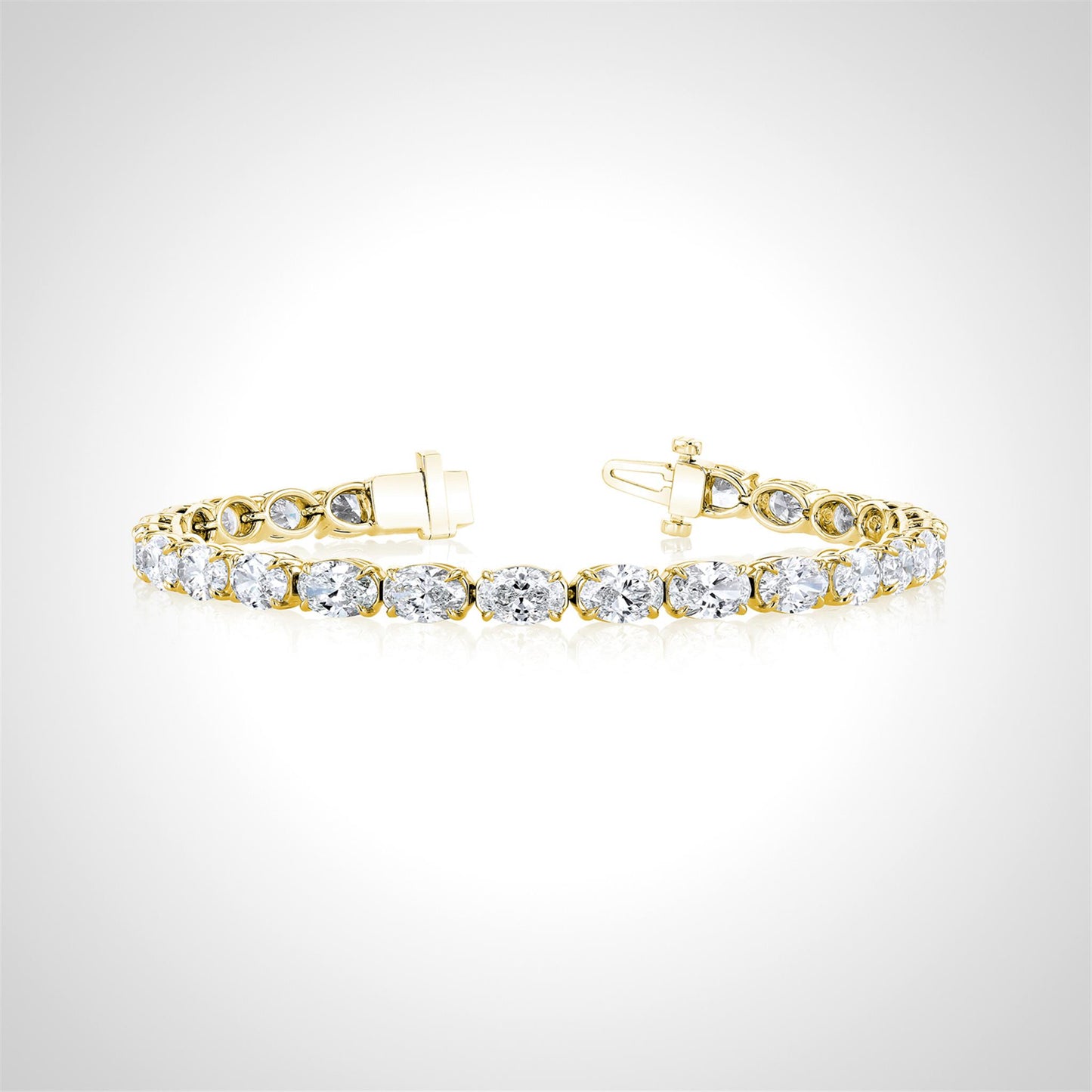 Couture Oval Cut Diamond Bracelet in 18k Gold & 6.70ct Diamonds