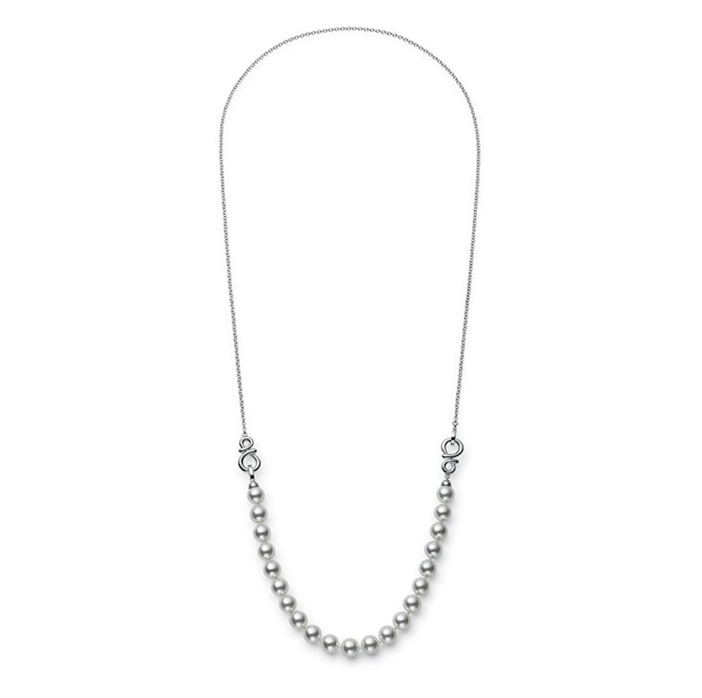 Mikimoto Ruyi Collection Akoya Pearl Adjustable Necklace