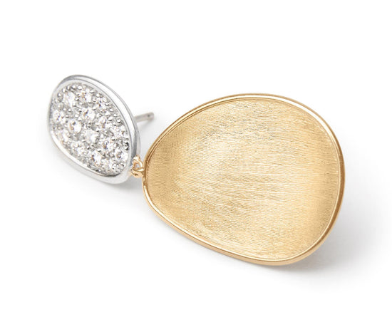 Marco Bicego Gold & Diamond Petite Double Drop Earrings