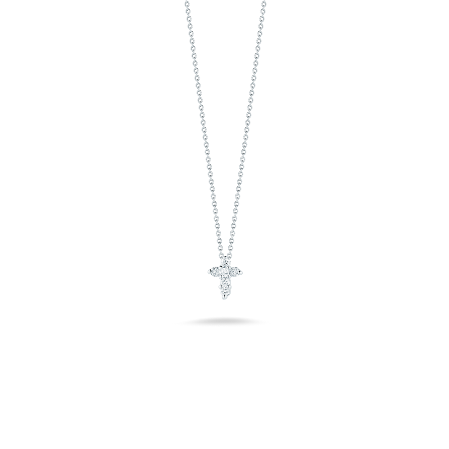 Roberto Coin Diamond Baby Cross Necklace