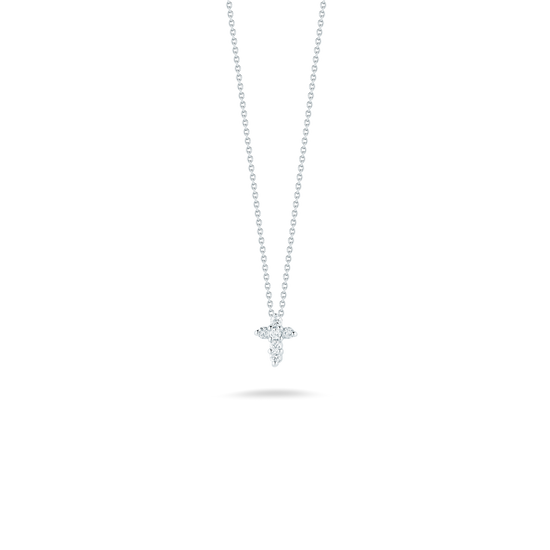 Roberto Coin Diamond Baby Cross Necklace