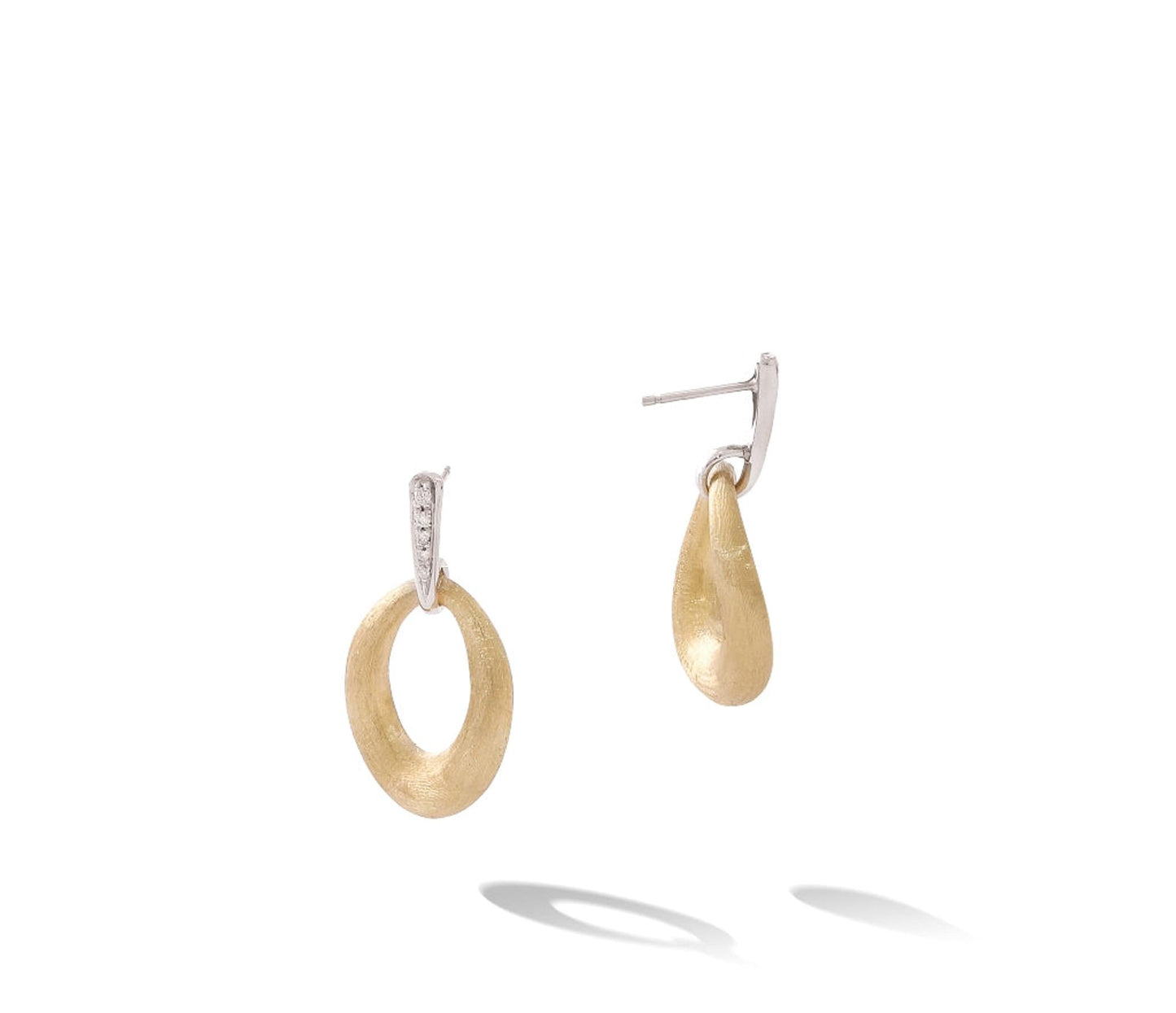 Marco Bicego Lucia Gold & Diamond Loop Earrings