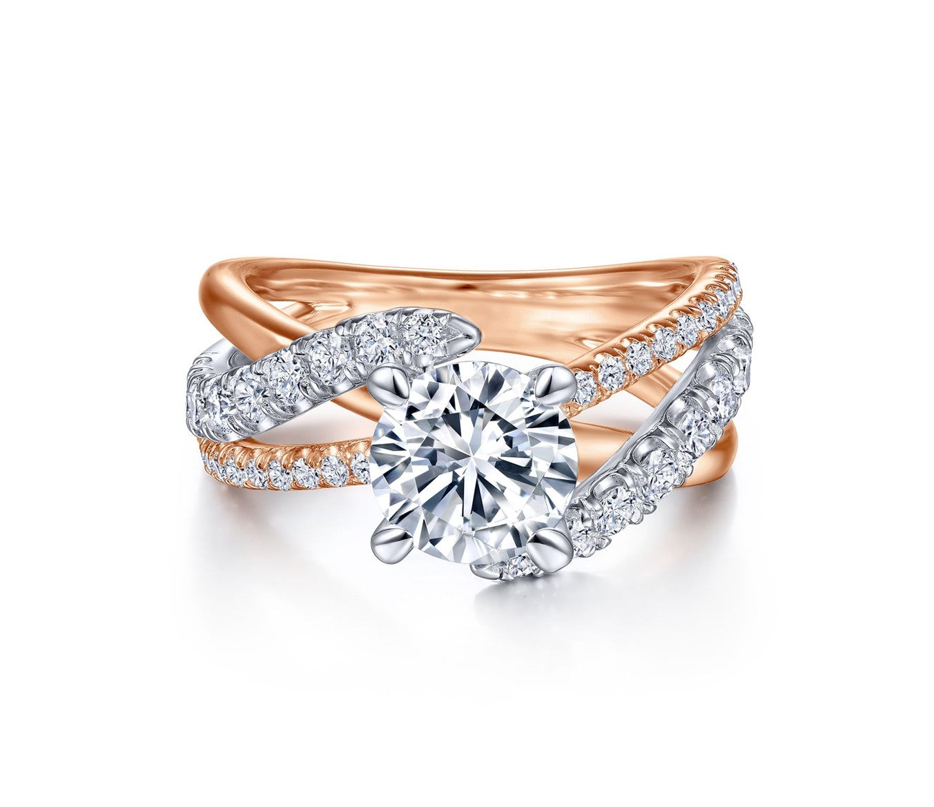dual meta solitaire diamond engagement ring