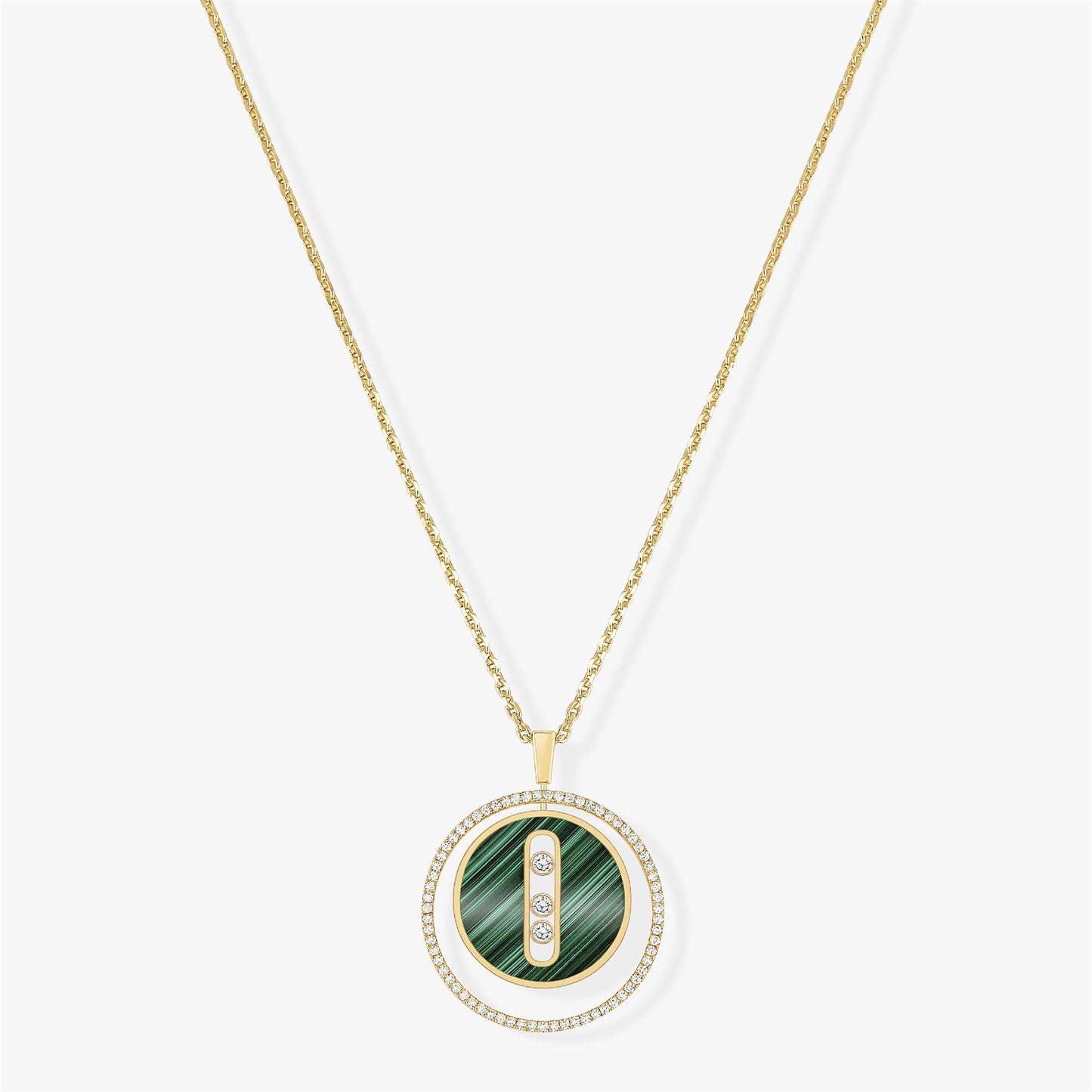 Messika Lucky Move Gold Malachite Necklace