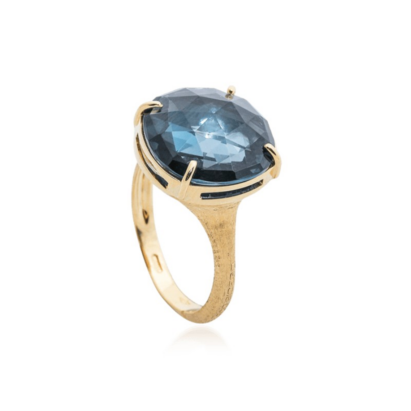 Marco Bicego Jaipur Gold & London Blue Topaz Ring