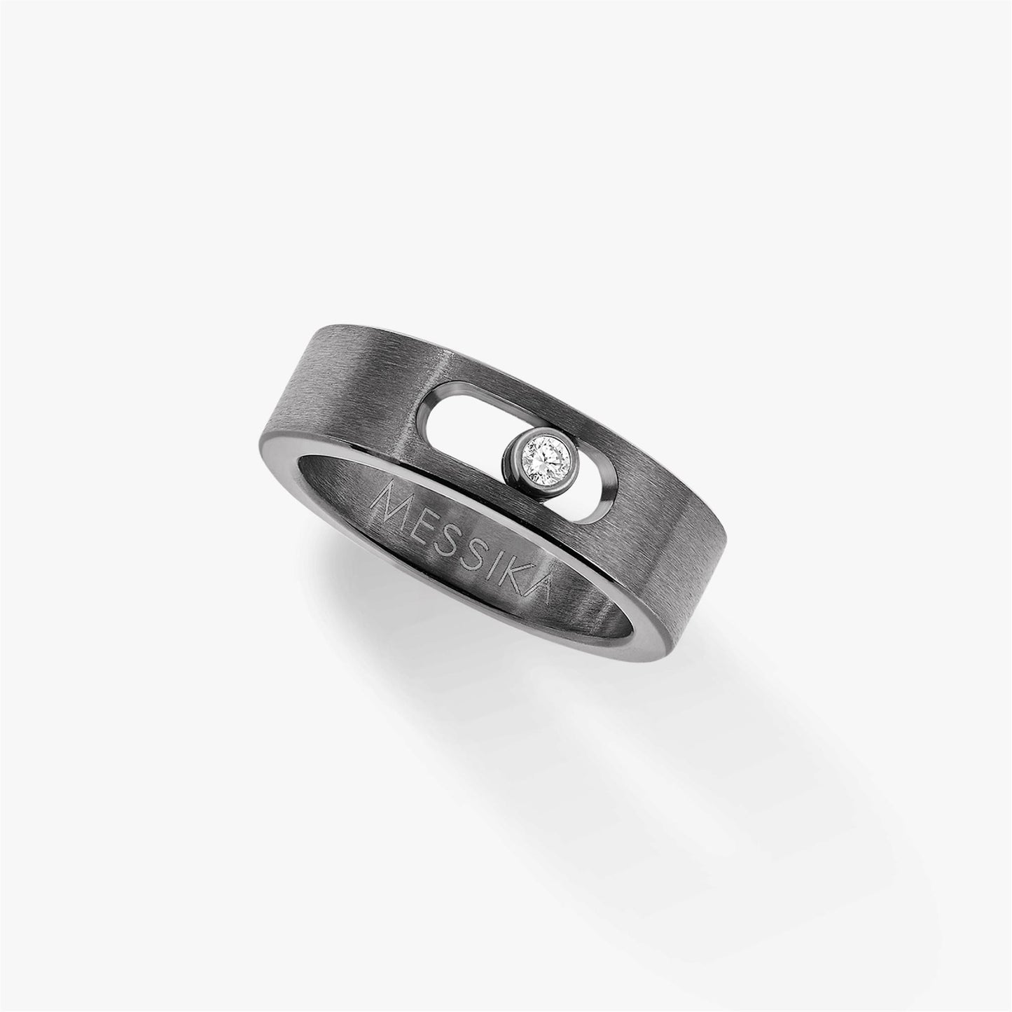 Messika Move Graphite Titanium & Diamond Ring - Small