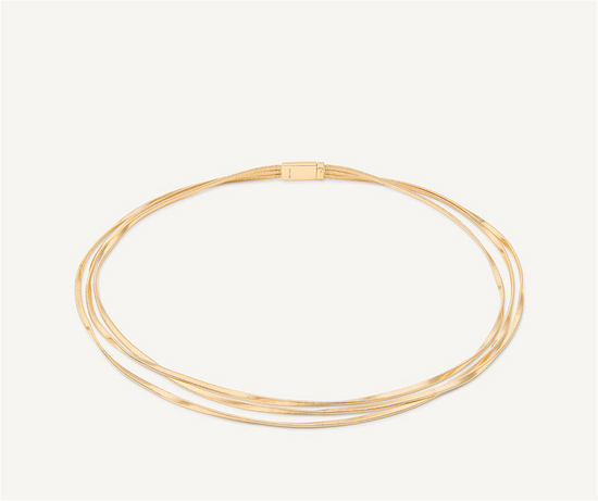 Marco Bicego Marrakech Hand Twisted 3 Strand Necklace