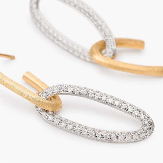 Marco Bicego Jaipur Gold Oval Double Link Earrings