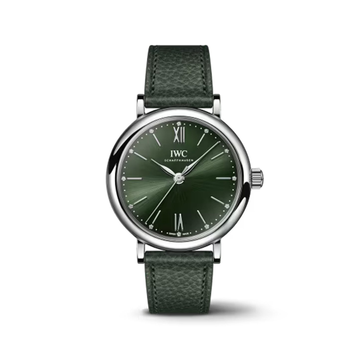 IWC Shaffhausen Portofino Automatic 34mm w/ Green Dial & Calf Strap