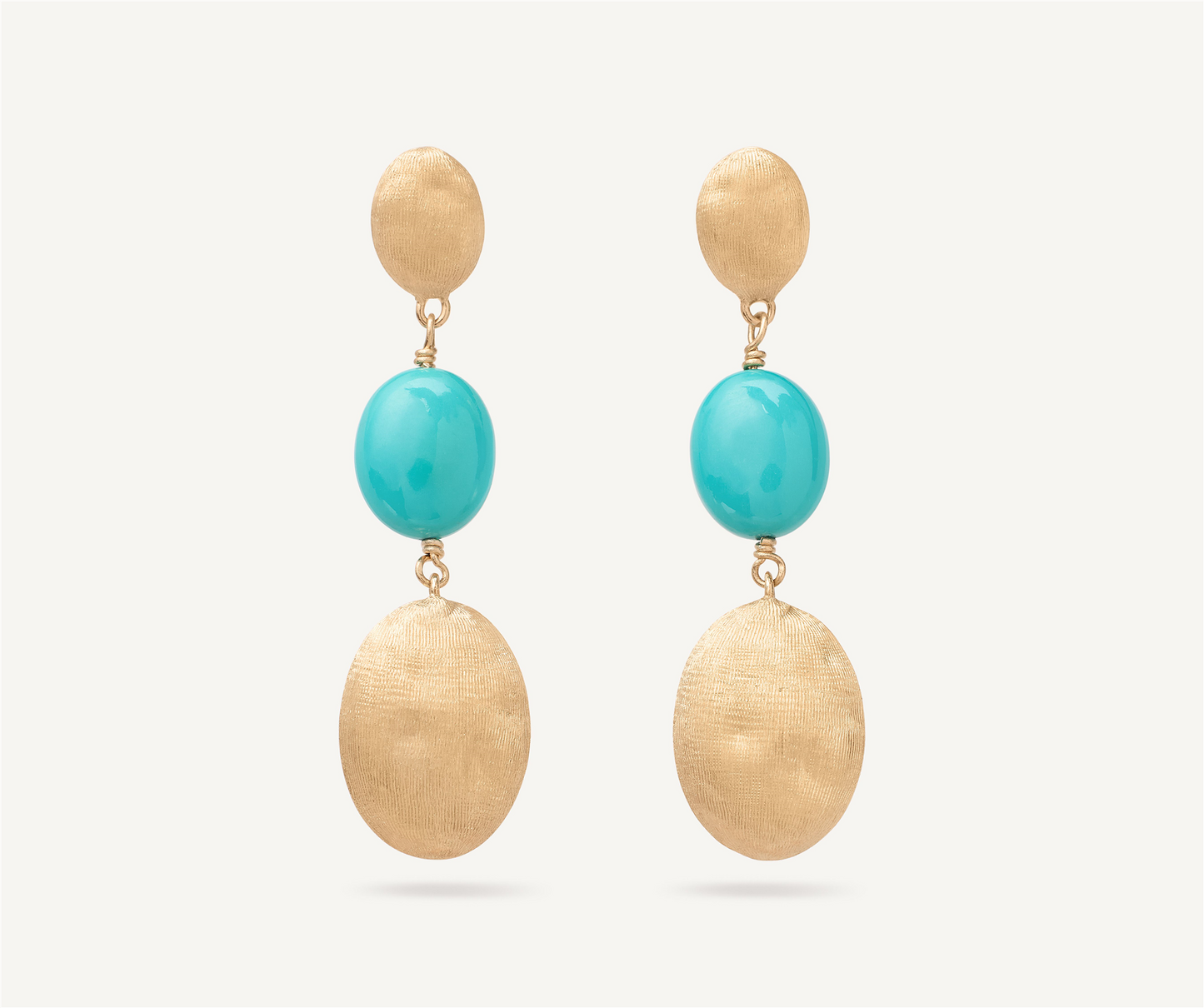 Marco Bicego Siviglia Turquoise And Gold Station Earrings