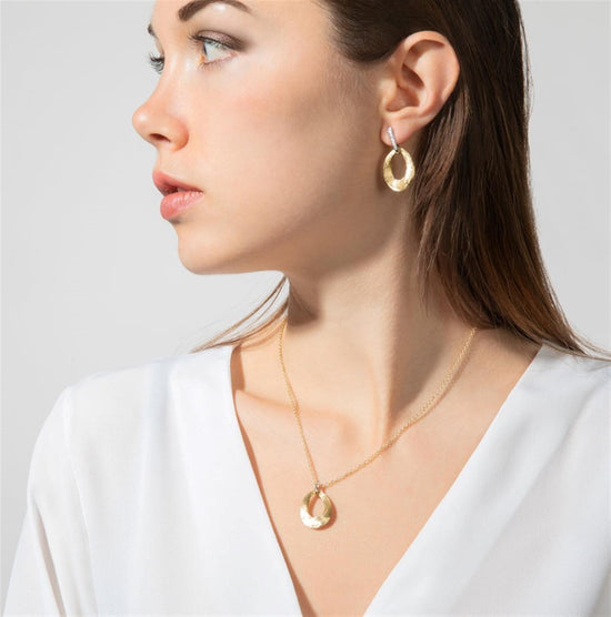 Marco Bicego Lucia Gold & Diamond Loop Earrings
