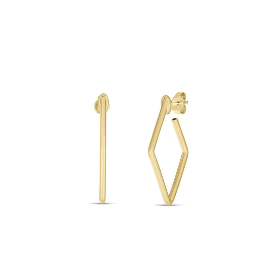 Roberto Coin Small Square Hoop Earrings