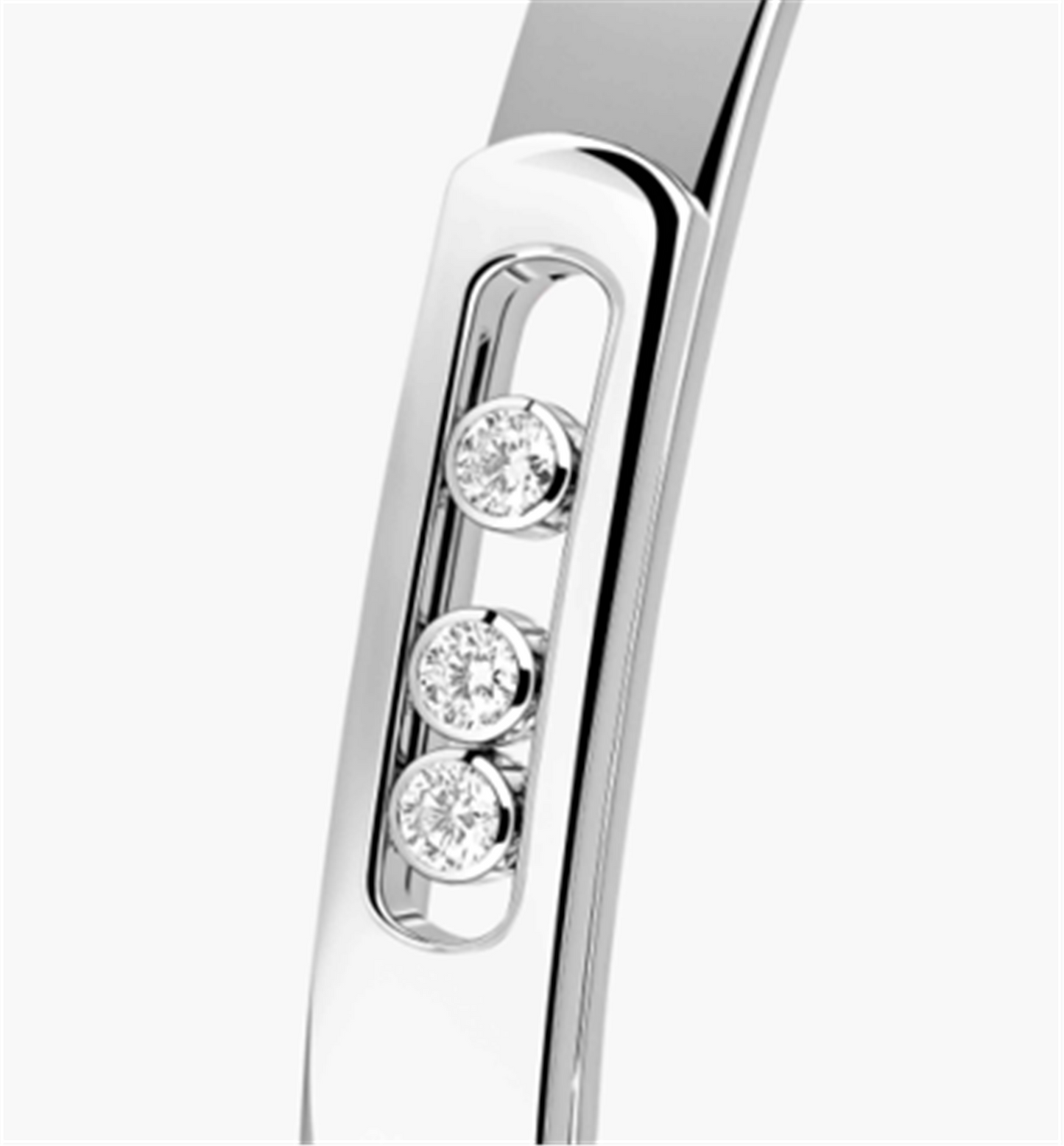 Messika Move Noa Diamond Bangle in 18k White Gold