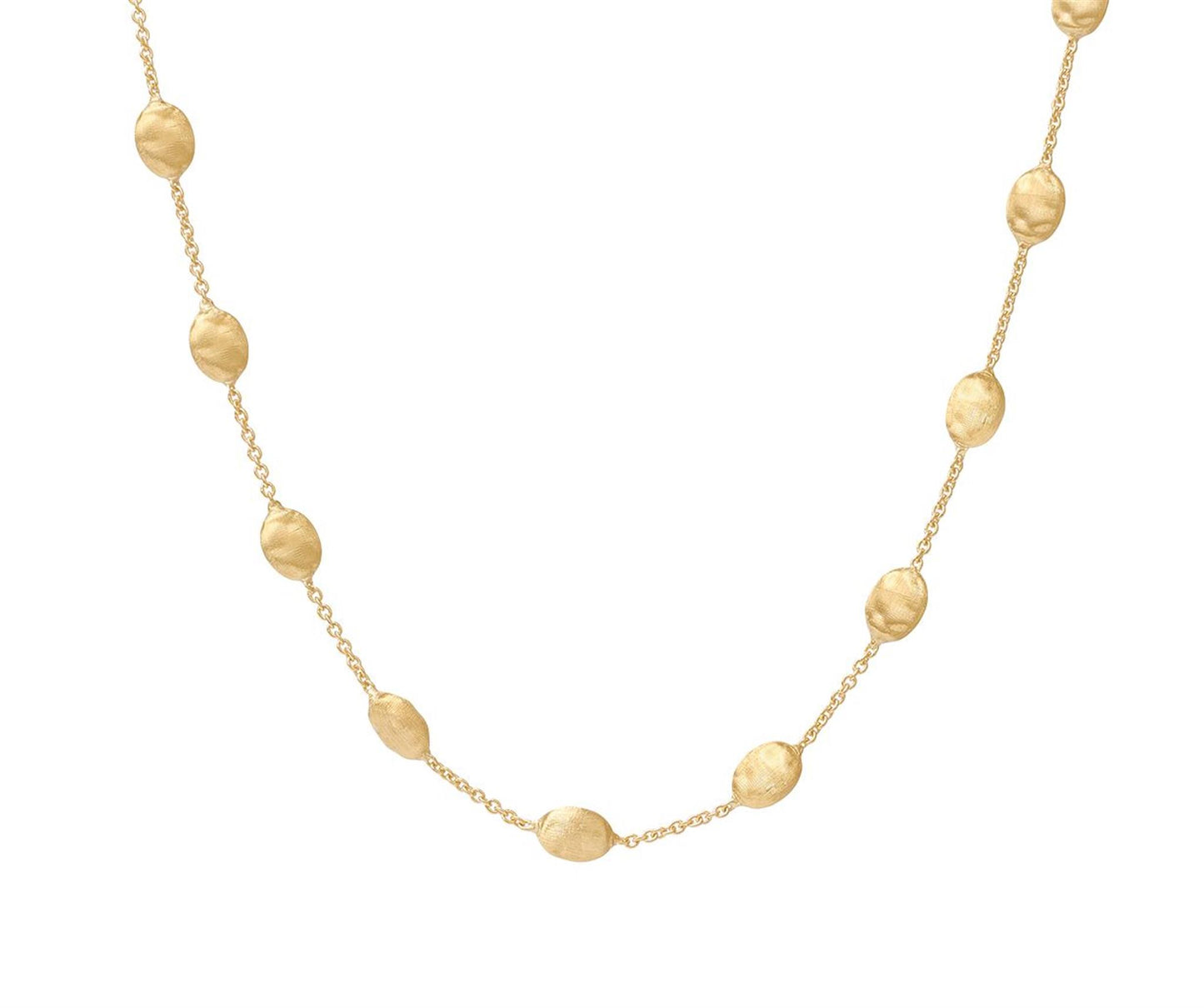 Marco Bicego Gold Siviglia 16" Engraved Necklace