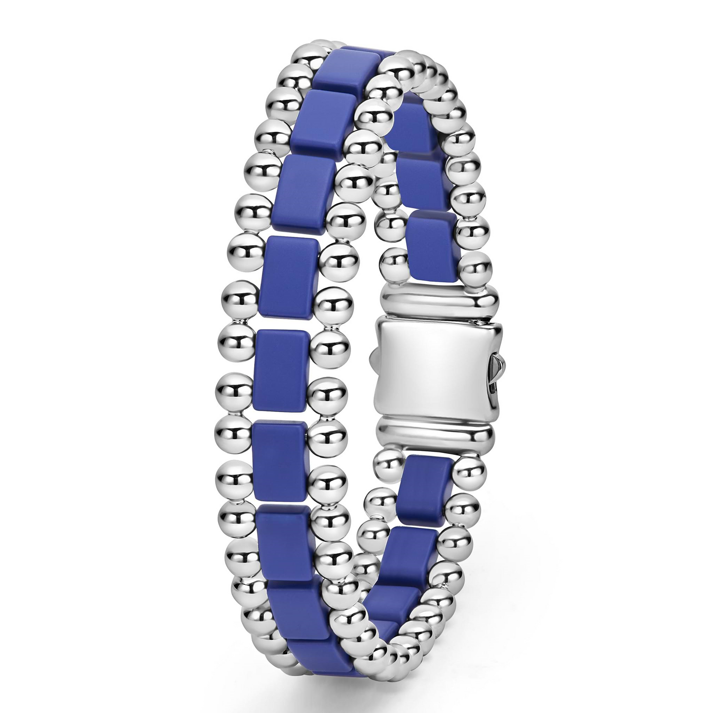 Lagos Matte Ultramarine Ceramic Link Bracelet