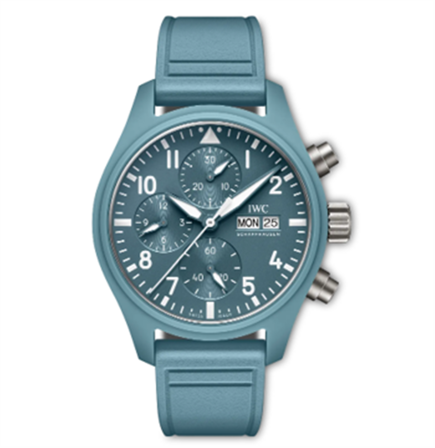 IWC Ceramic Pilot's Watch Chronograph 41mm Top Gun Miramar - Blue Dial & Rubber Strap