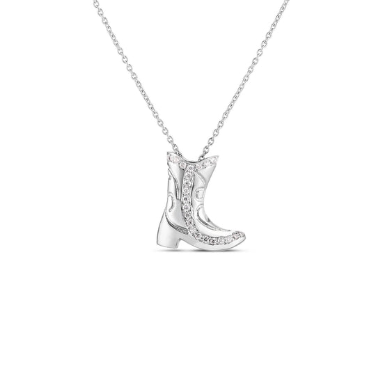 Roberto Coin Diamond Western Boot Necklace