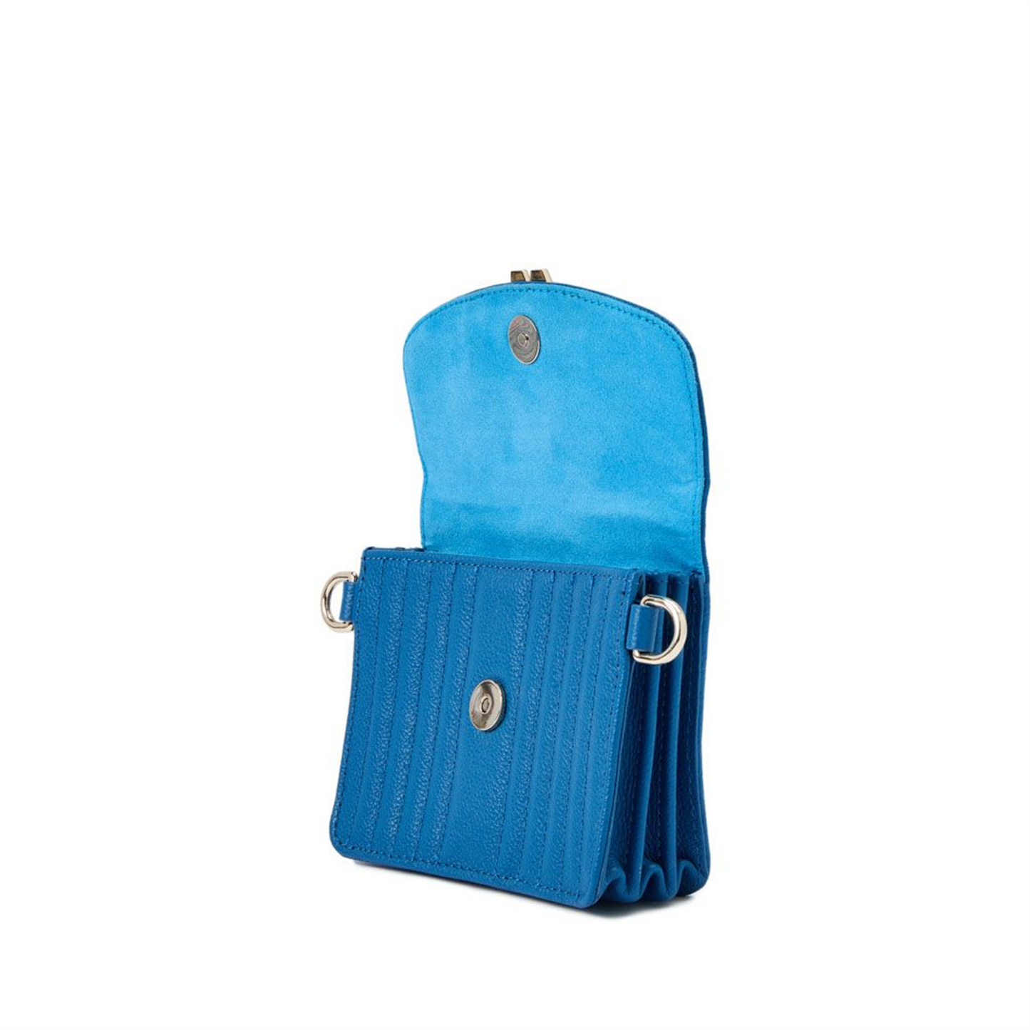 WOLF Mimi Mini Bag with Wristlet & Lanyard in Marine Vegan Leather
