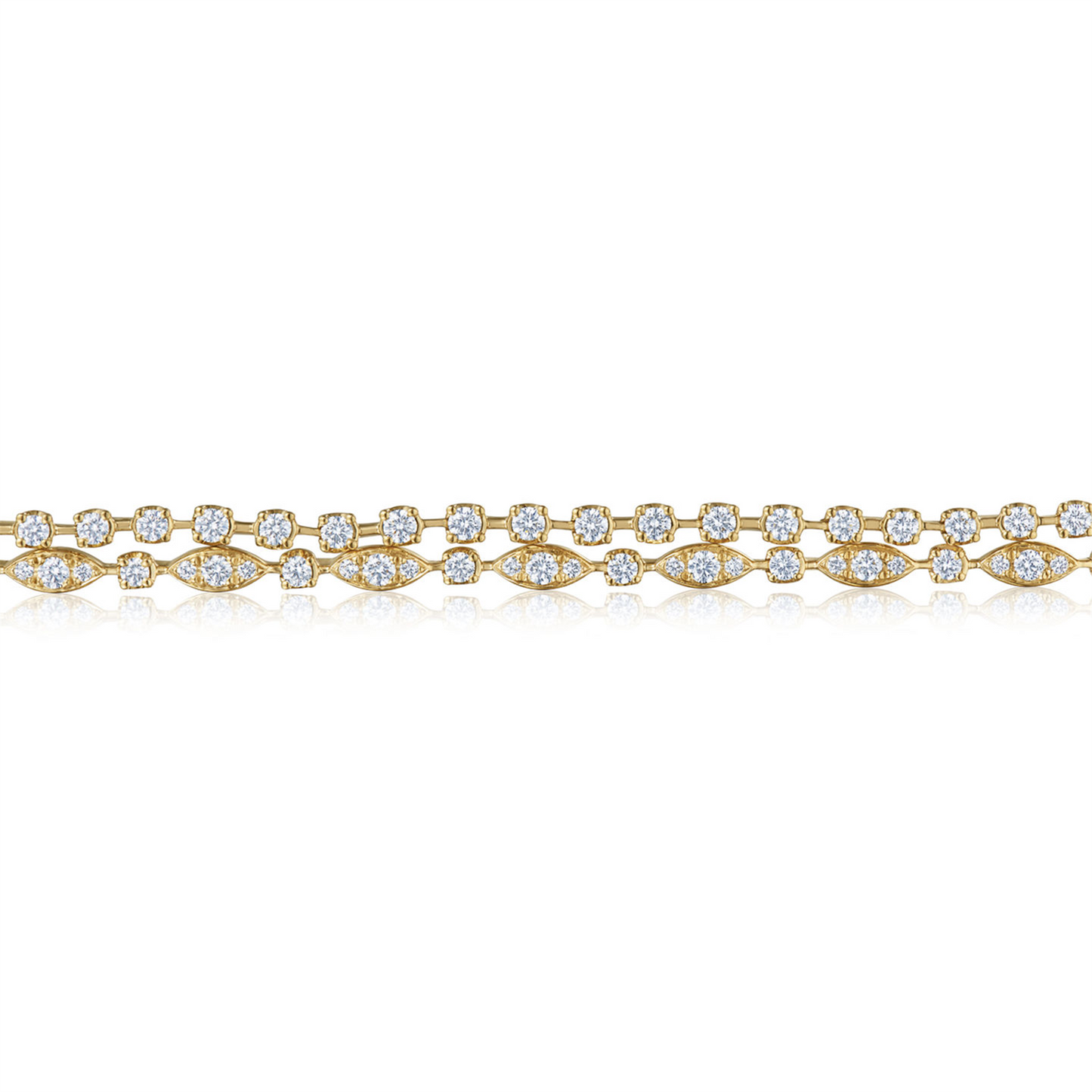 Kwiat Starry Night Double Line Diamond Bracelet