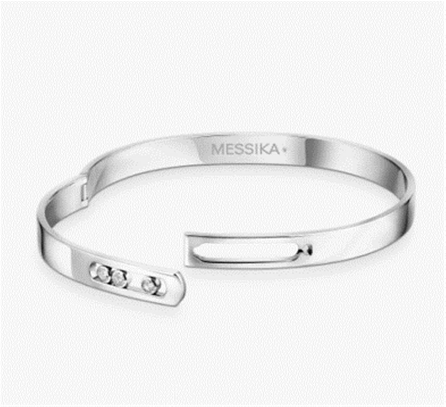 Messika Move Noa Diamond Bangle in 18k White Gold