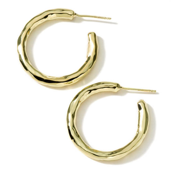 Ippolita Gold Small Hammered Hoop Earrings