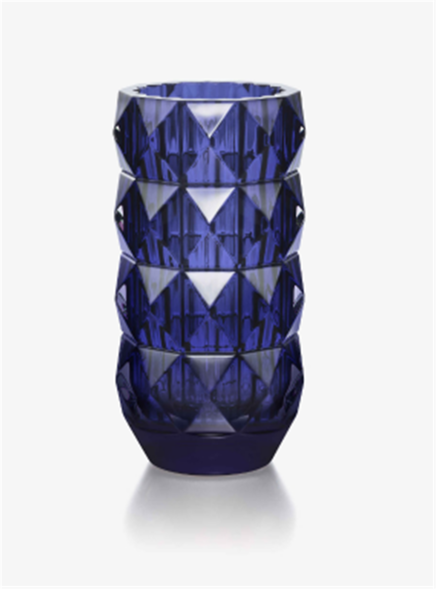Baccarat Louxor Round Vase in Midnight Blue