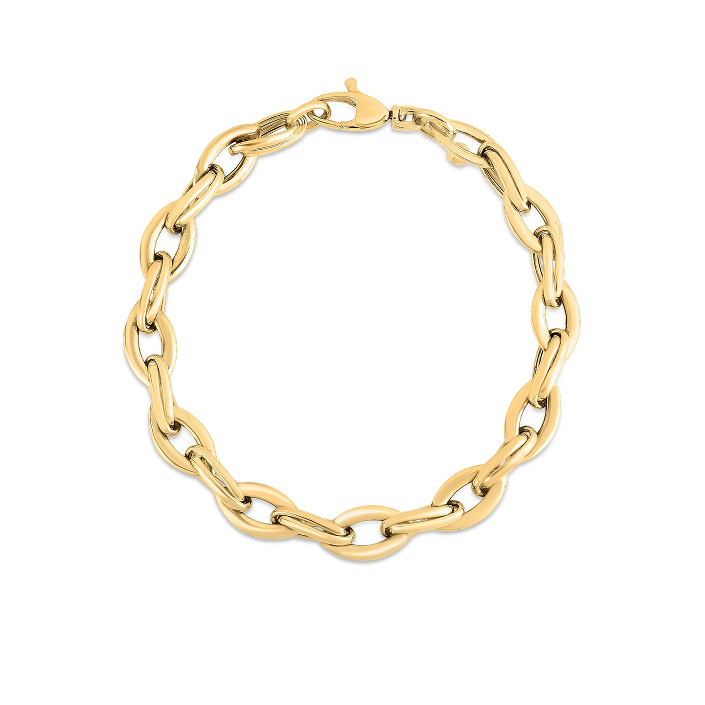 Roberto Coin Gold Almond Link Bracelet