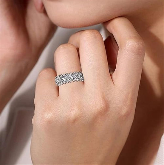 Gabriel & Co. Diamond Bagguette Ring