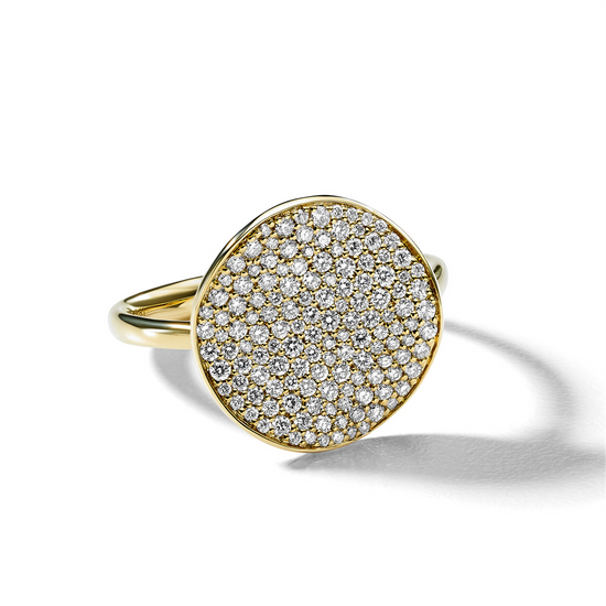 Ippolita Stardust Medium Flower Diamond Ring in Gold