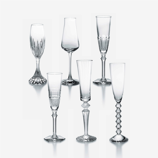 Baccarat Bubble Box Flutes Set of 6