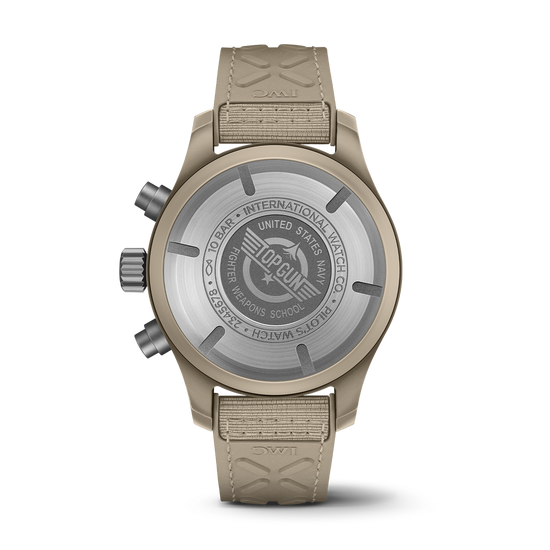 IWC Schaffhausen Pilot's Watch Chrono Top Gun 41mm "Mojave Desert" w/ Brown Dial & Beige Rubber Strap
