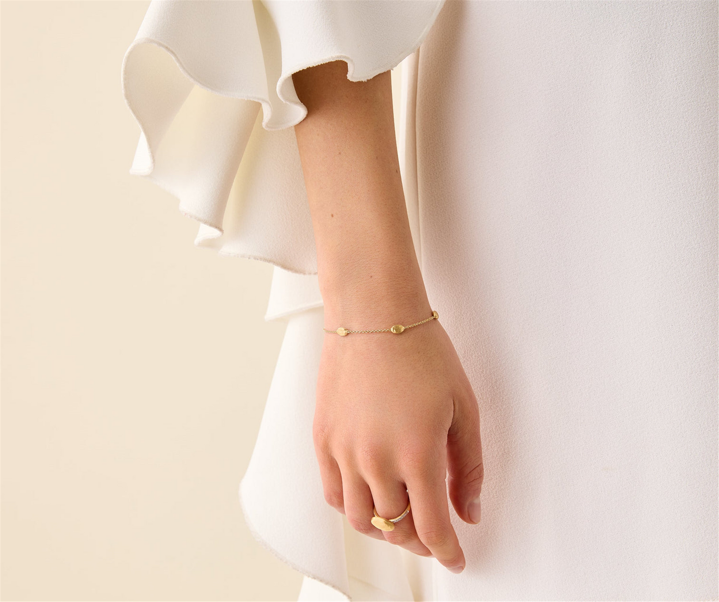 Marco Bicego Siviglia Small Bean Bracelet in 18k Yellow Gold