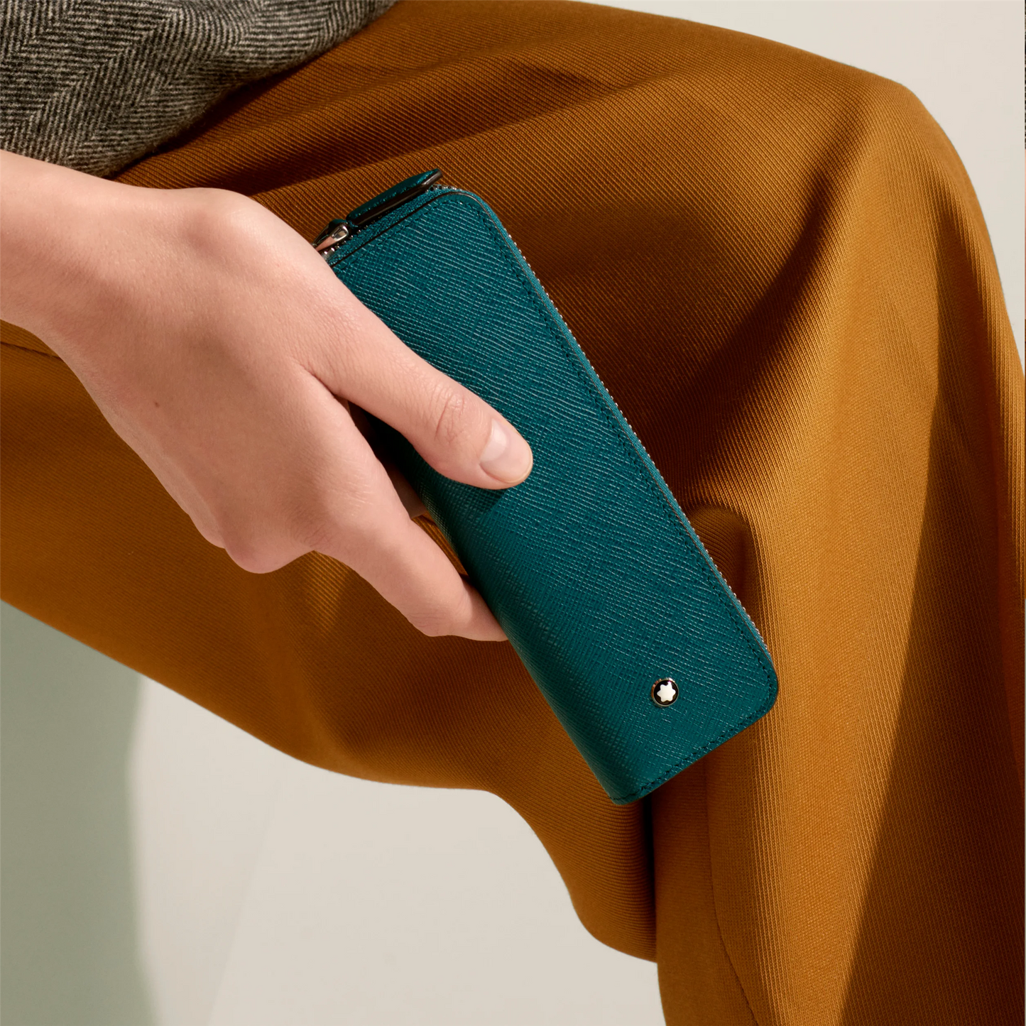 Montblanc Sartorial 1-Pen Zip  Pouch in Cypress Blue