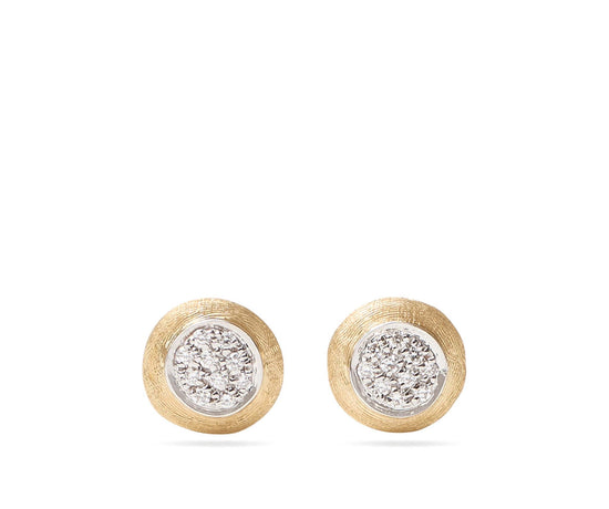 Marco Bicego Jaipur Engraved Round Diamond Earrings