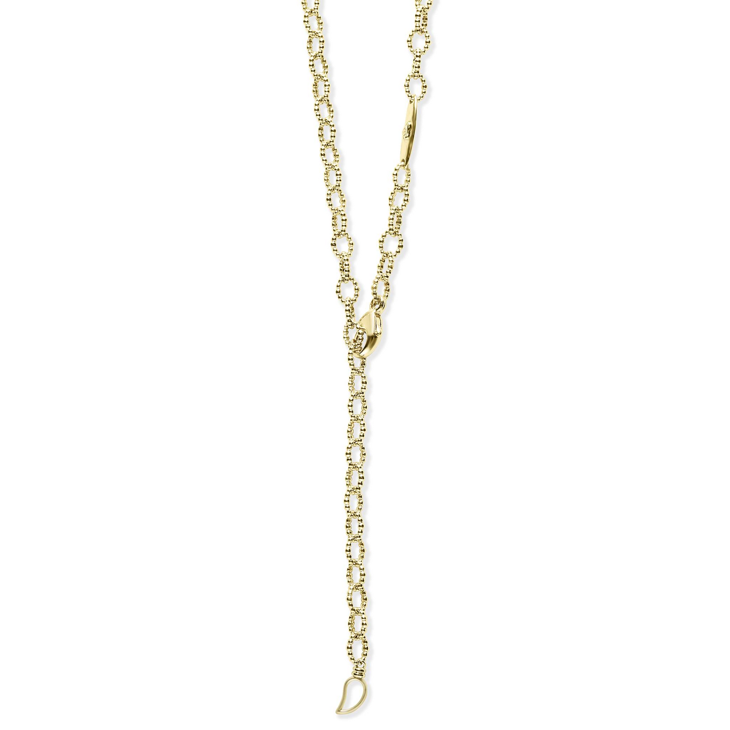 Lagos Small Link Necklace in 18k Gold