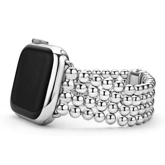 Lagos Stainless Steel Infinite Caviar Beaded Watch Bracelet - 38 - 45mm