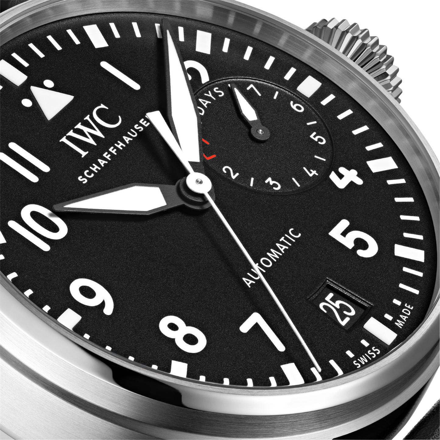 IWC Schaffhausen Big Pilot's 46mm Watch w/ Black Dial