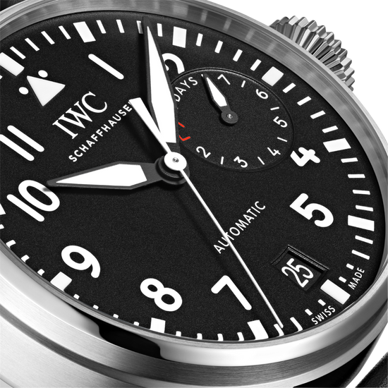 IWC Schaffhausen Big Pilot's 46mm Watch w/ Black Dial