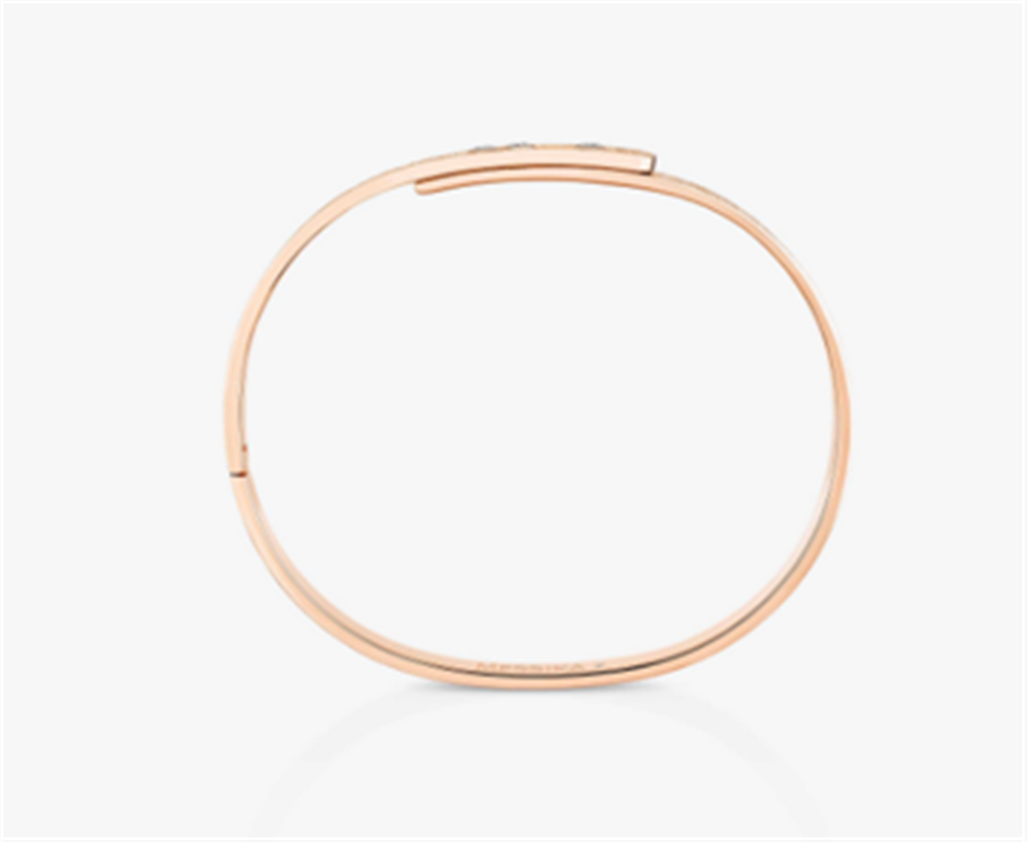 Messika Move Noa Cisele Diamond Bangle Bracelet in 18k Rose Gold