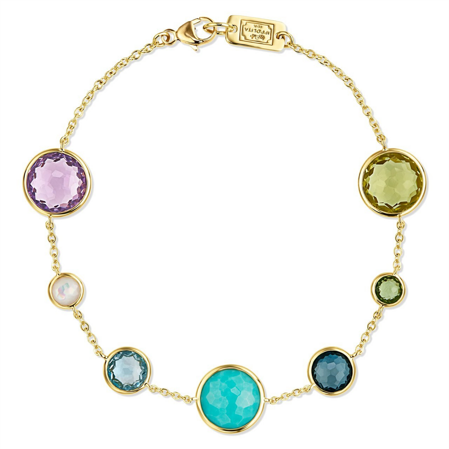 Ippolita Lollipop 7-Stone Multo Stone Link Bracelet