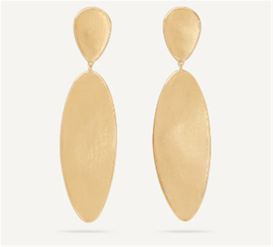 Marco Bicego Lunaria Large Double Drop Earrings in 18k Gold