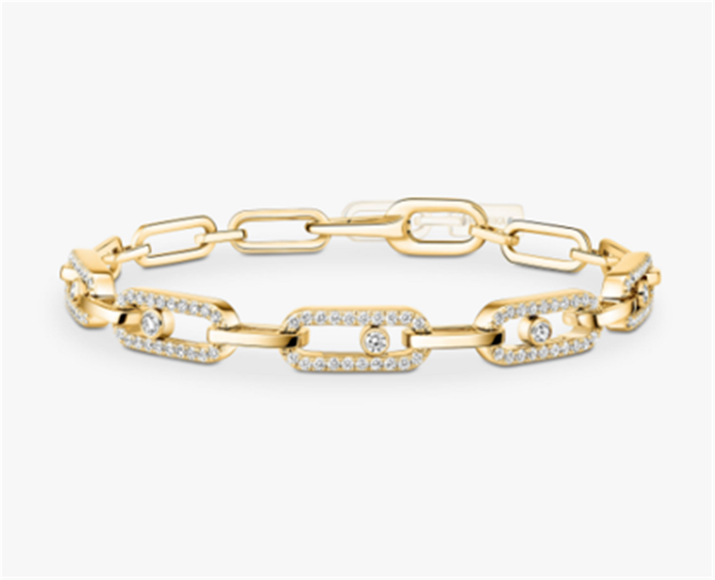 Messika Move Diamond Link Bracelet in 18k YellowGold